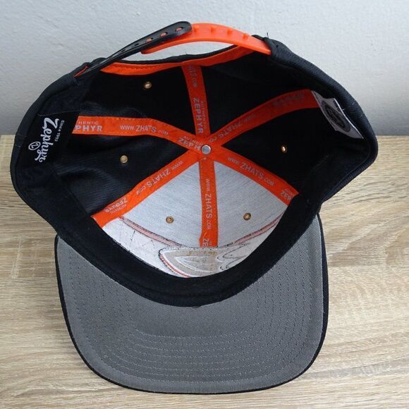 NHL Zephyr Anaheim Ducks Men Black Adjustable Hat Cap - Picture 5 of 9